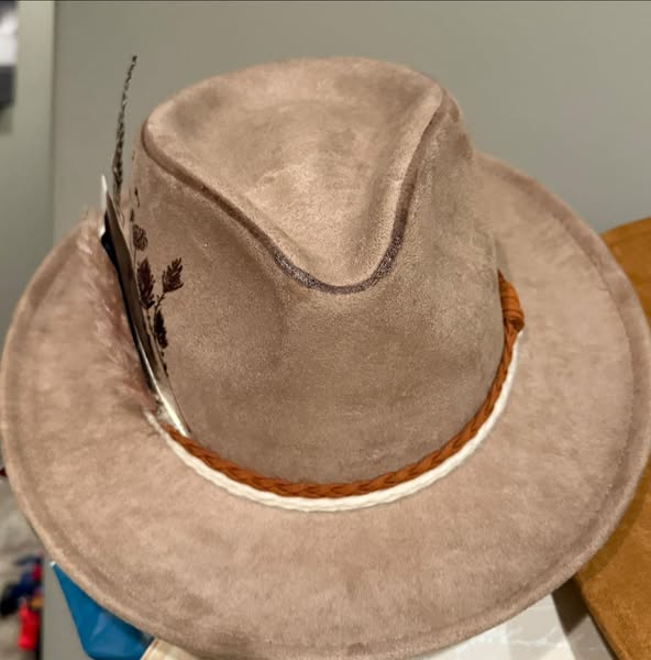 "Billie" - Stiff Brim Rancher, Suede