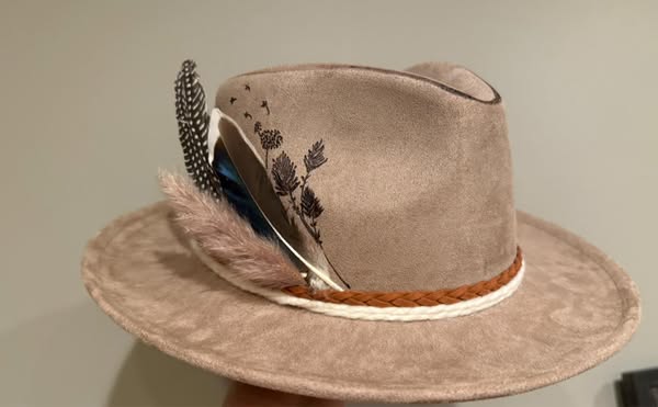 "Billie" - Stiff Brim Rancher, Suede