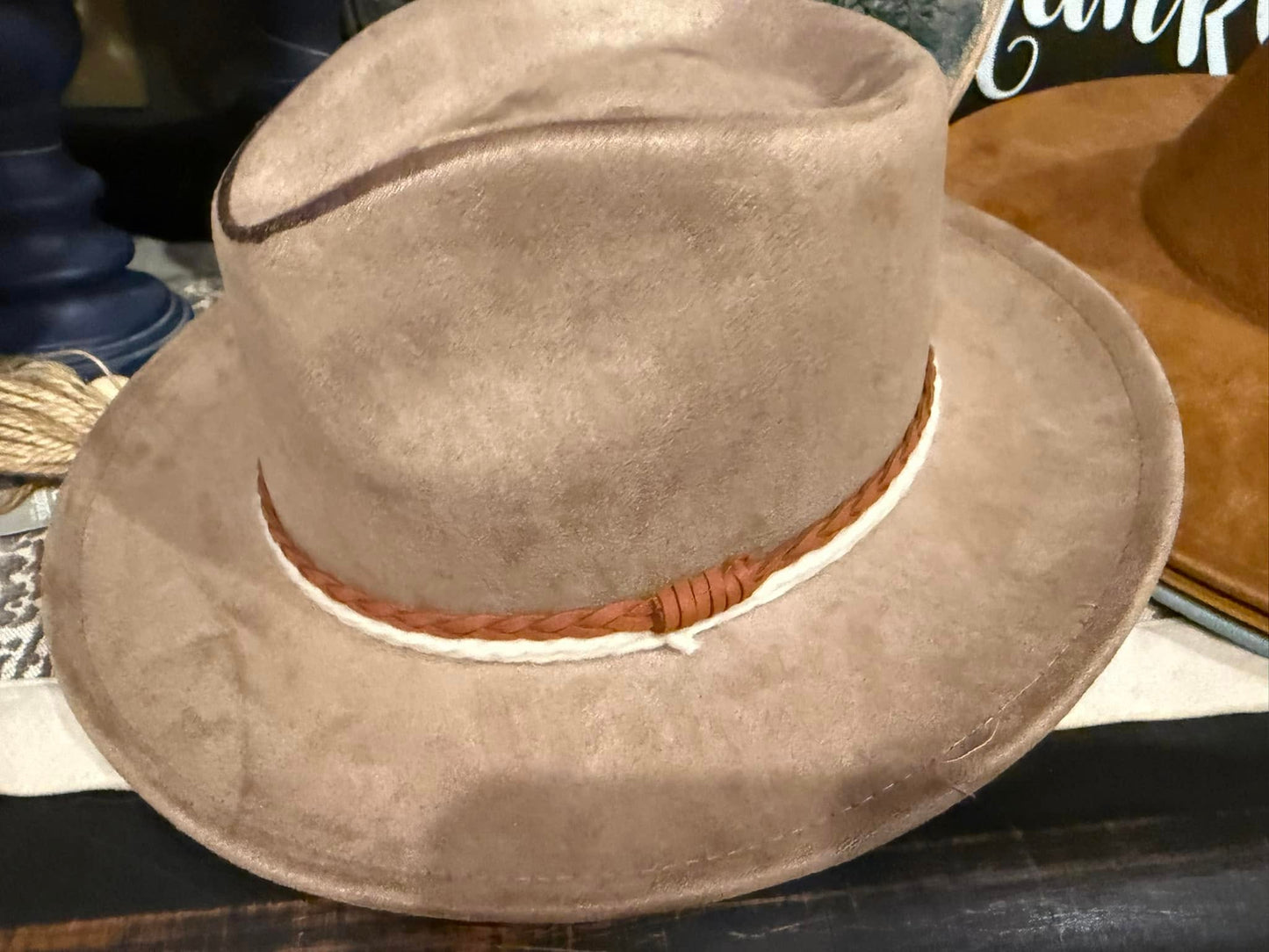 "Billie" - Stiff Brim Rancher, Suede
