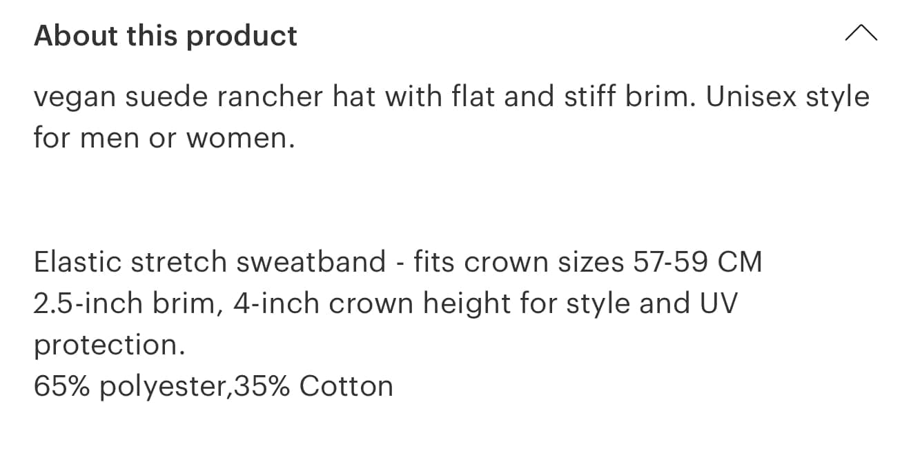 "Billie" - Stiff Brim Rancher, Suede